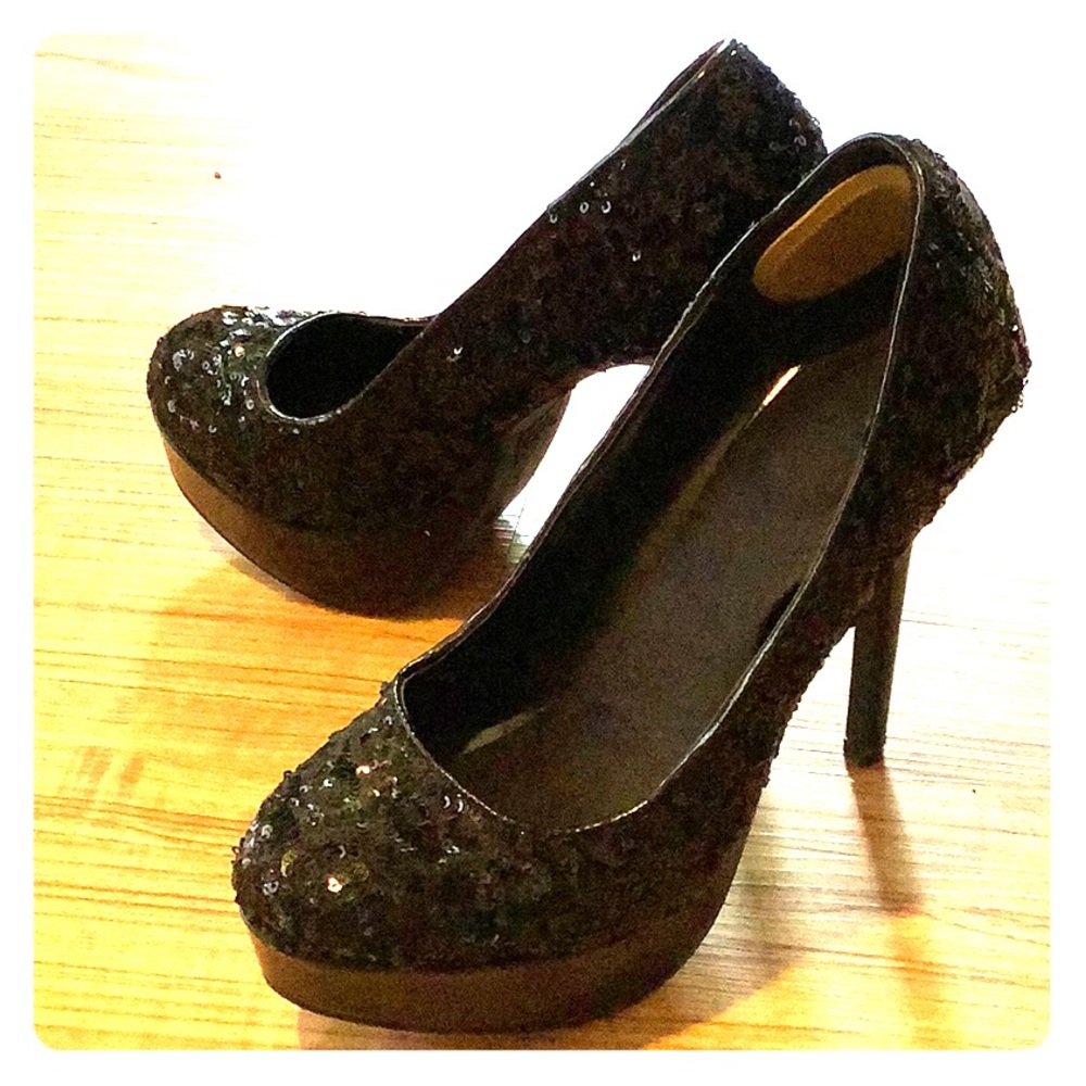 Sequin platform high heels - 4inch